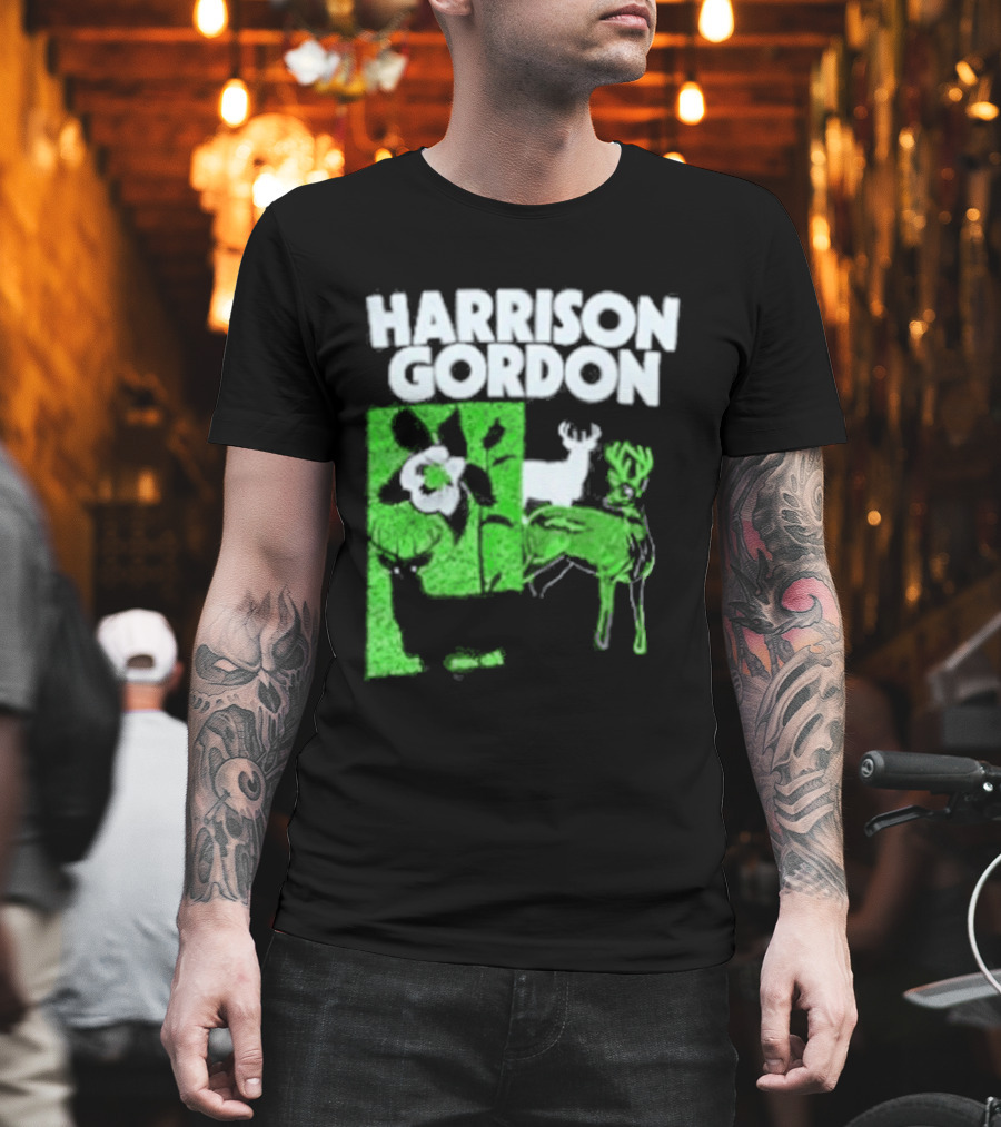 Harrison Gordon Tour Nature Wildlife Deer Flower T-Shirt