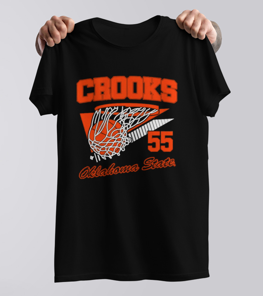 Crooks 55 Oklahoma State Basketball Swish T-Shirt