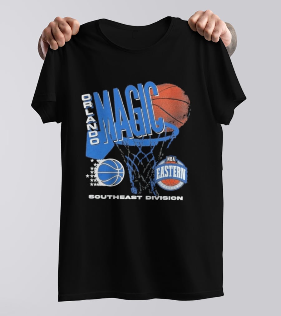 Orlando Magic 90s Hardwood Classics Southeast Division NBA Eastern Conference Basketball T-Shirt