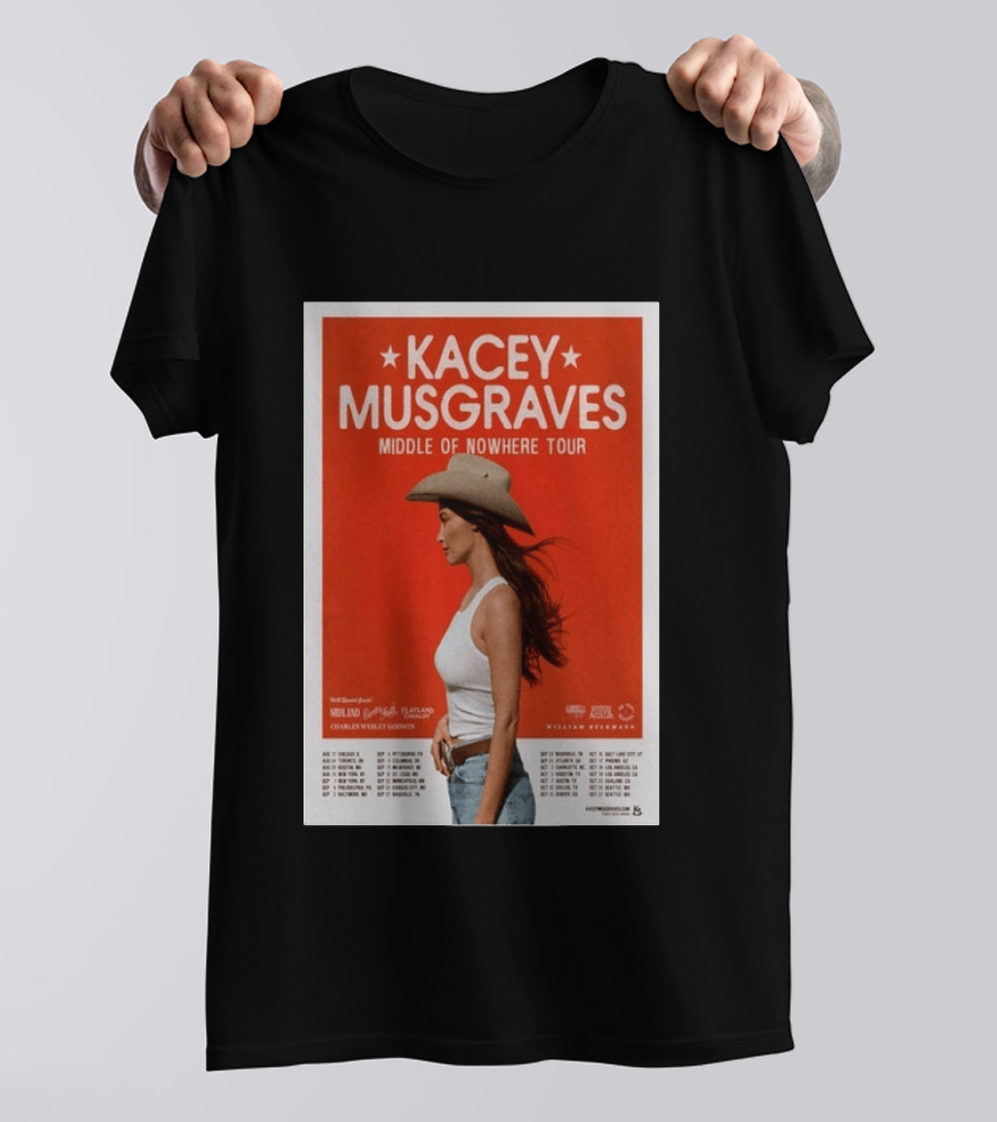 Kacey Musgraves Middle Of Nowhere Tour 2026 Concert Country Music Event T-Shirt