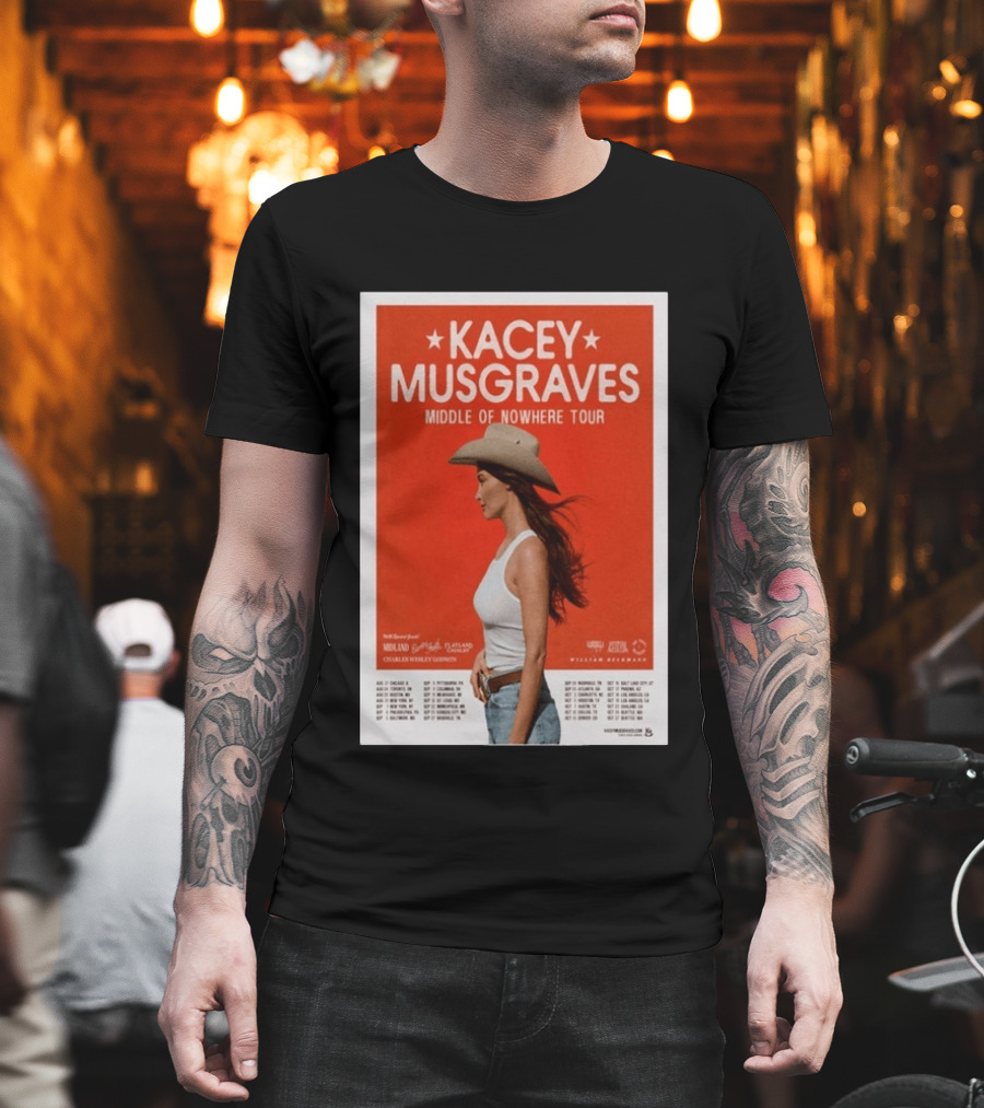 Kacey Musgraves Middle Of Nowhere Tour 2026 Concert Country Music Event T-Shirt