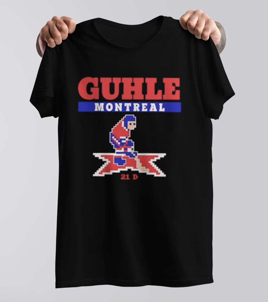 Guhle Montreal Canadiens Pixel Art 21 D Hockey T-Shirt