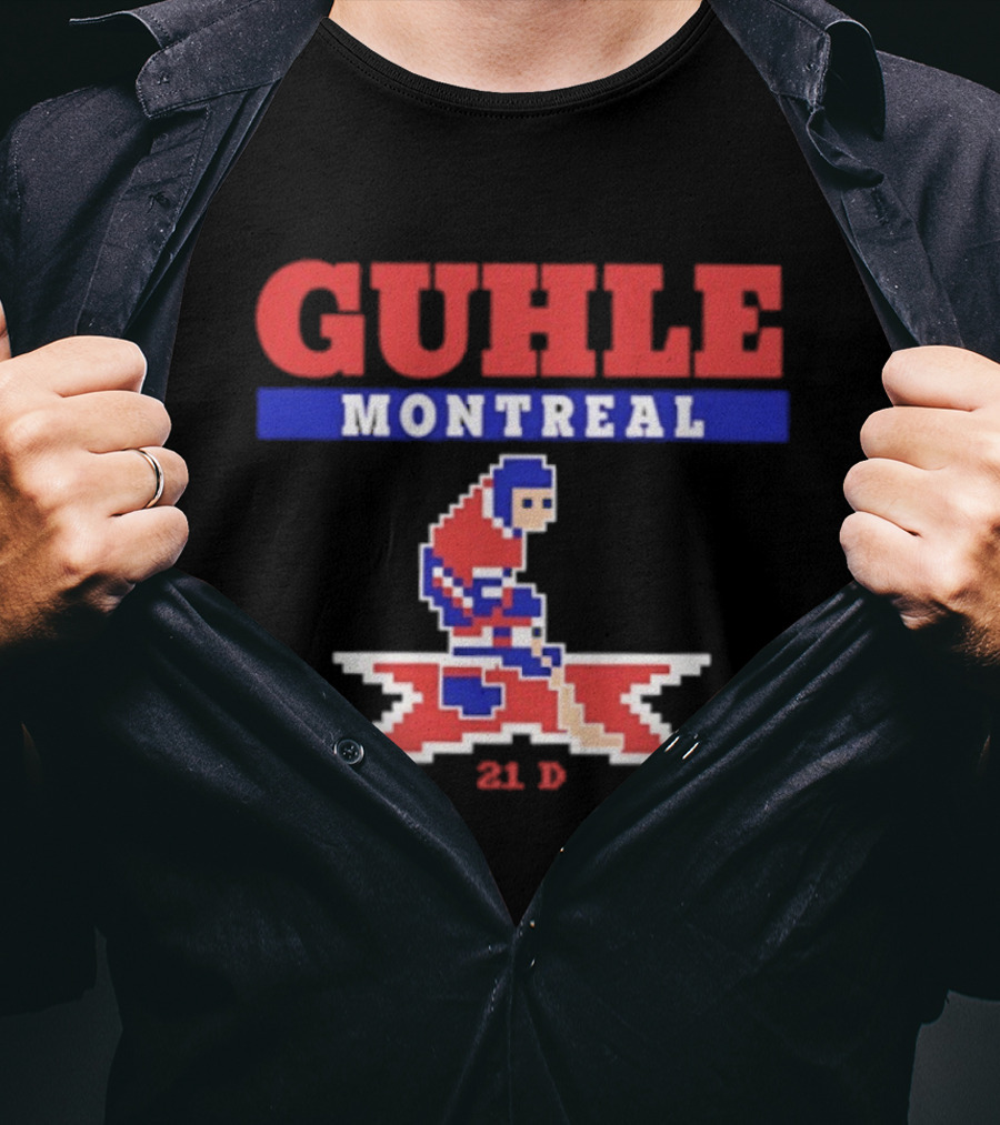 Guhle Montreal Canadiens Pixel Art 21 D Hockey T-Shirt