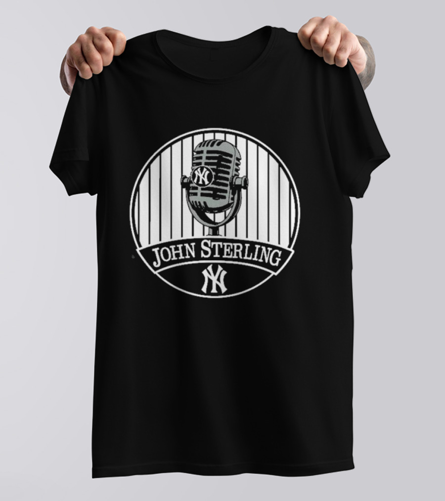 John Sterling Microphone New York Yankees Remembrance T-Shirt