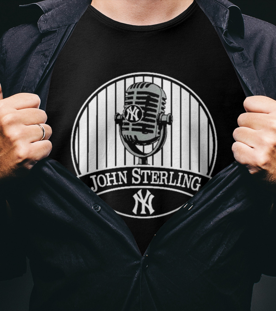 John Sterling Microphone New York Yankees Remembrance T-Shirt