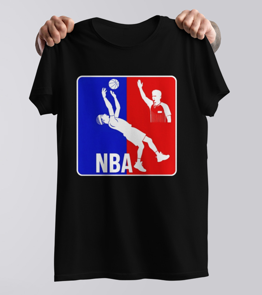 NBA 2026 SGA Flopping Moment OKC Thunder With Referee T-Shirt