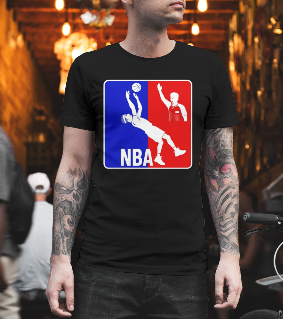 NBA 2026 SGA Flopping Moment OKC Thunder With Referee T-Shirt