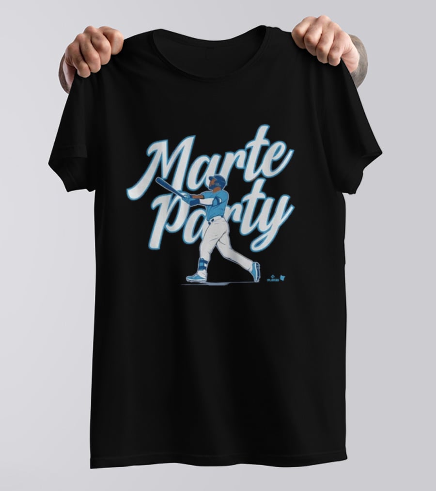 Marte Party Starling KC Baseball Celebration T-Shirt