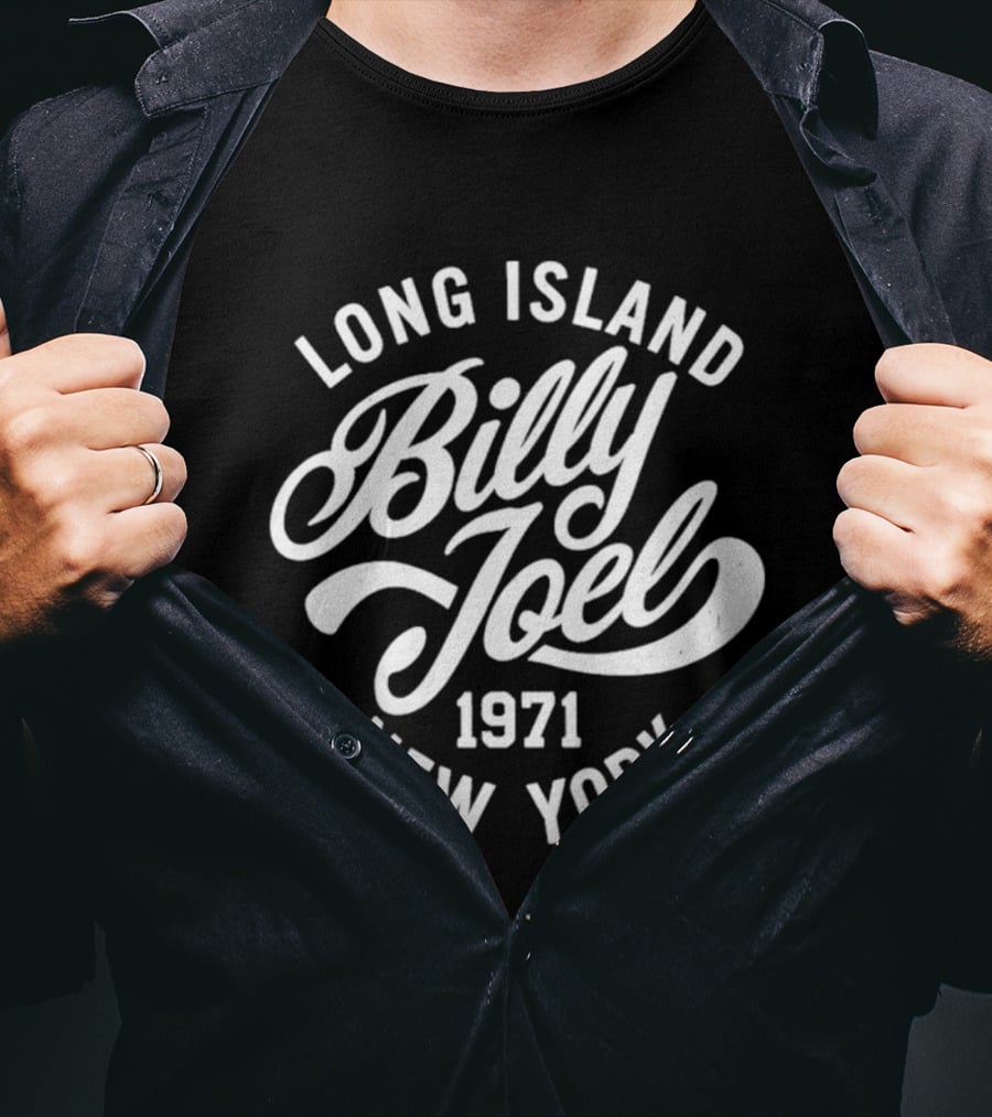 Billy Joel Long Island 1971 New York Hughie Campbell The Boys Jack Quaid T-Shirt