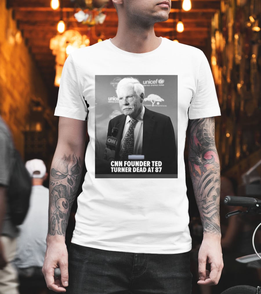 CNN Founder Ted Turner Dead At 87 UNICEF Interview T-Shirt