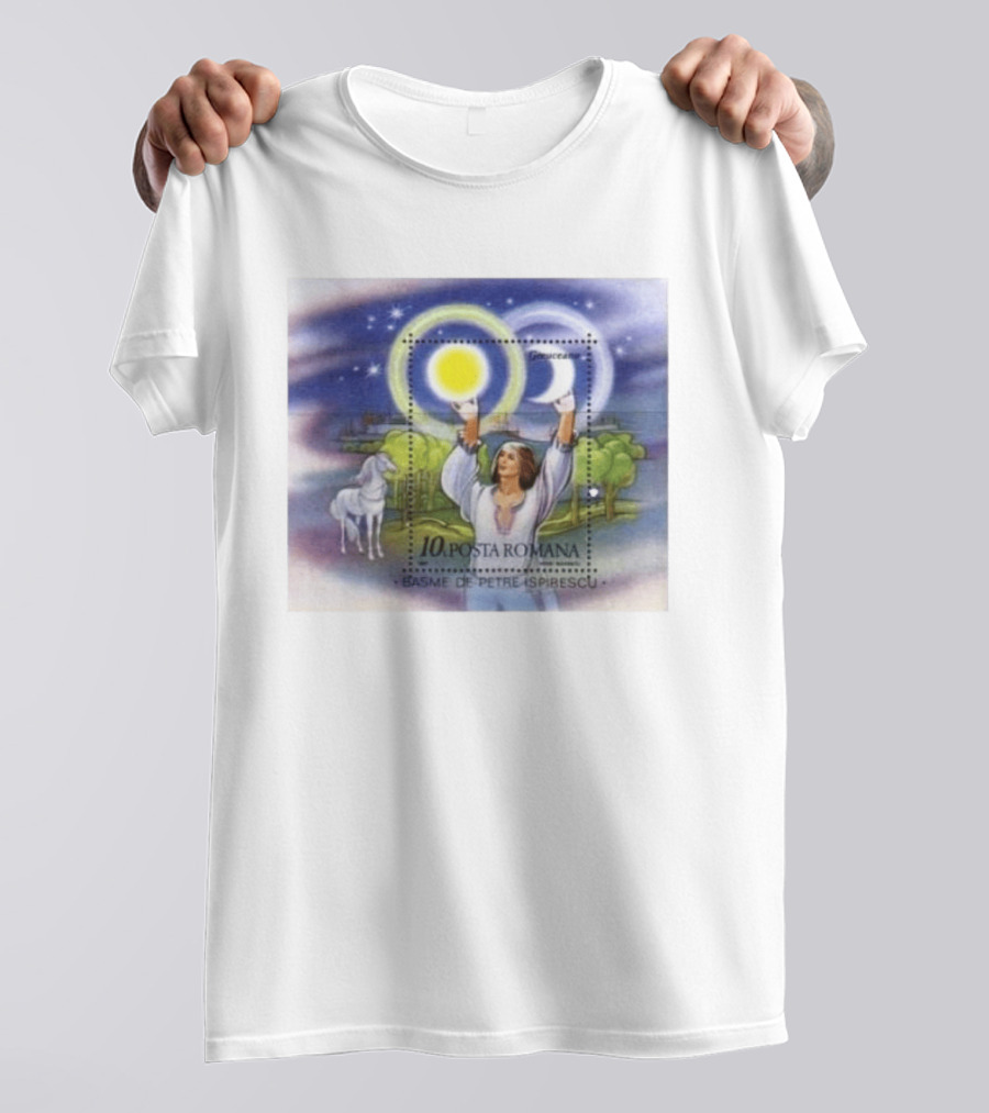 Posta Romana Basme De Petre Ispirescu Greuceanu Romania 1987 Stamps Bedtime Stories T-Shirt