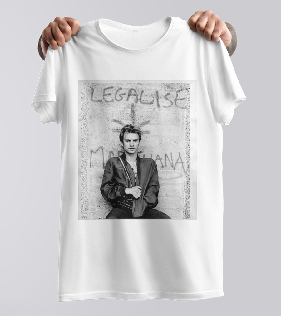 Sting 1980 Tour The Police Ireland Stone Wall T-Shirt