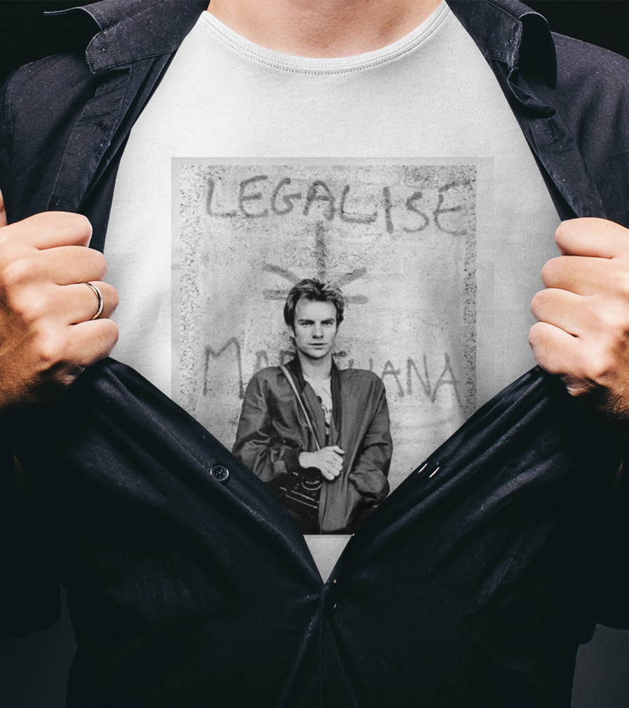 Sting 1980 Tour The Police Ireland Stone Wall T-Shirt