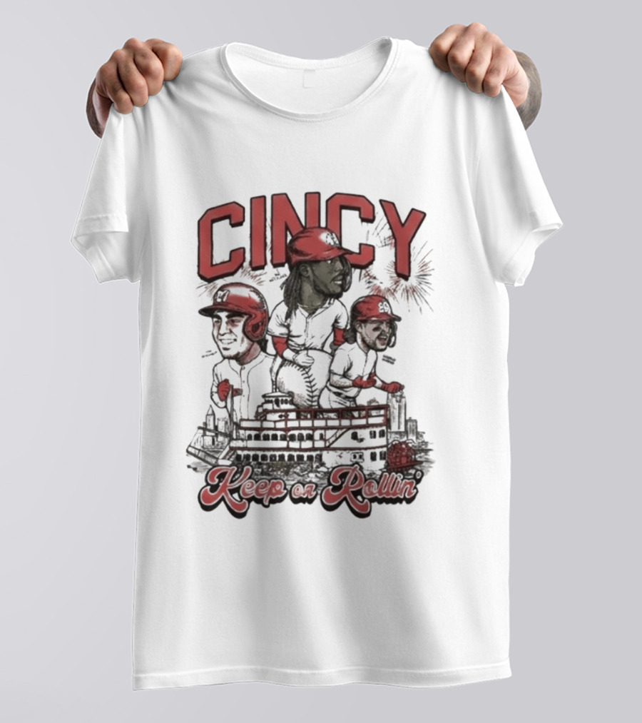 Cincy Keep On Rollin Ted Karras FC Cincinnati 513 Day T-Shirt