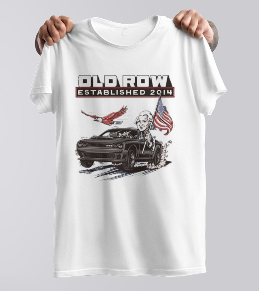 Old Row Established 2010 American Flag And Bald Eagle Patriotic T-Shirt