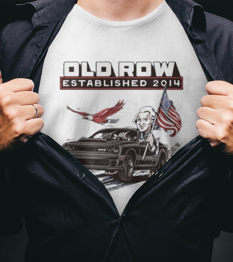 Old Row Established 2010 American Flag And Bald Eagle Patriotic T-Shirt