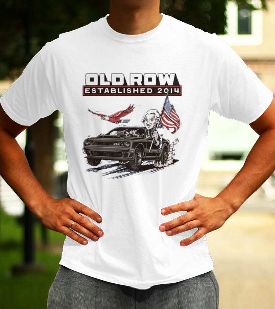 Old Row Established 2010 American Flag And Bald Eagle Patriotic T-Shirt