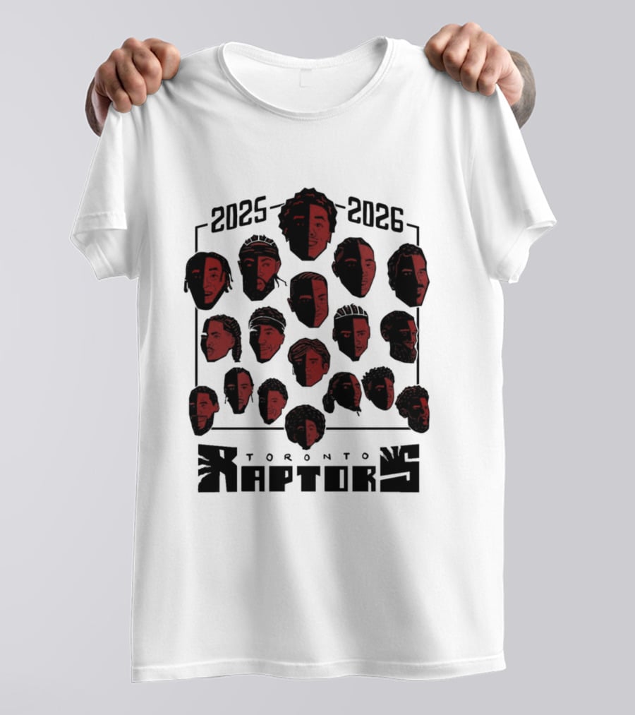 2025 2026 Toronto Raptors Team Roster NBA Season T-Shirt