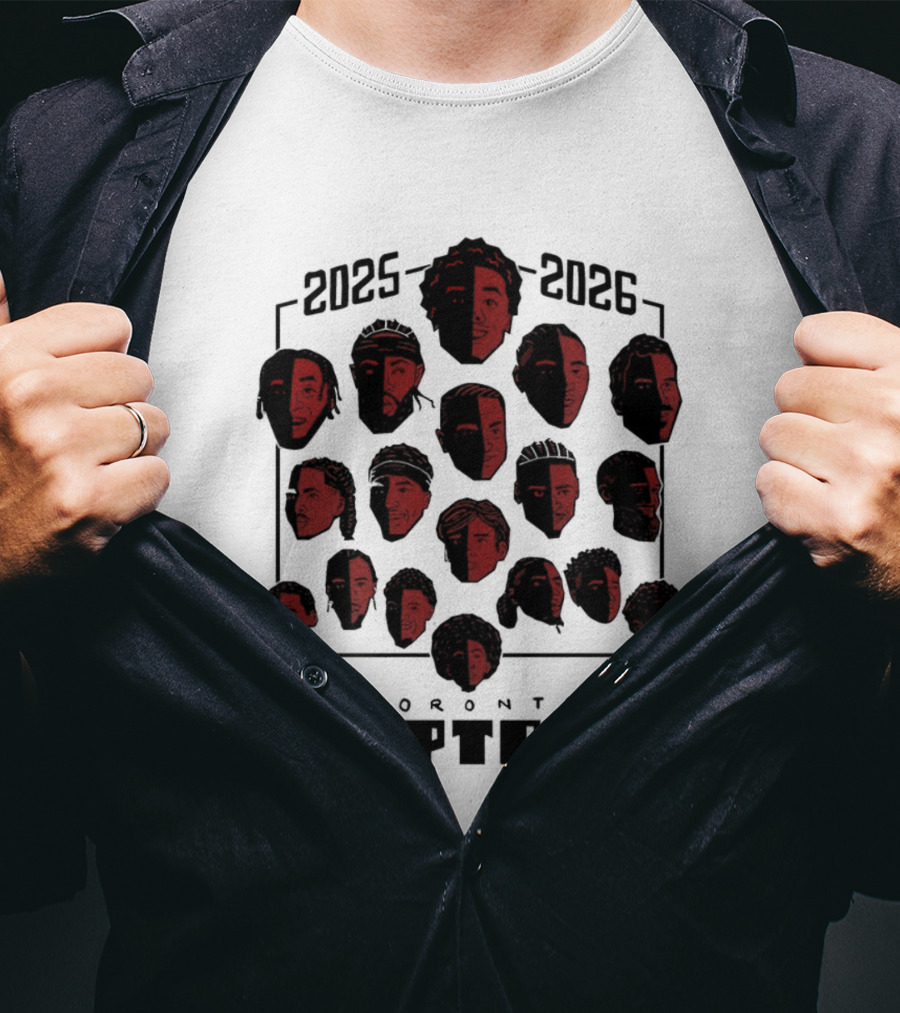 2025 2026 Toronto Raptors Team Roster NBA Season T-Shirt