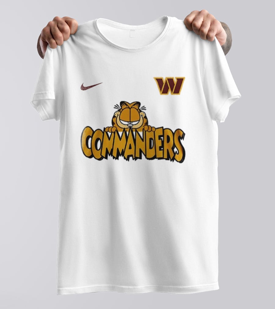 Nike Washington Commanders Garfield Collaboration Football Fan Collection T-Shirt