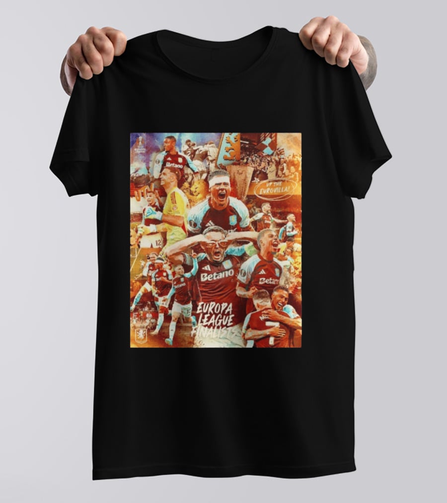 Aston Villa FC Europa League UTV Eurovilla Celebration T-Shirt
