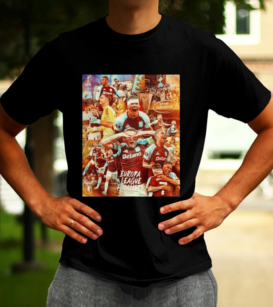 Aston Villa FC Europa League UTV Eurovilla Celebration T-Shirt