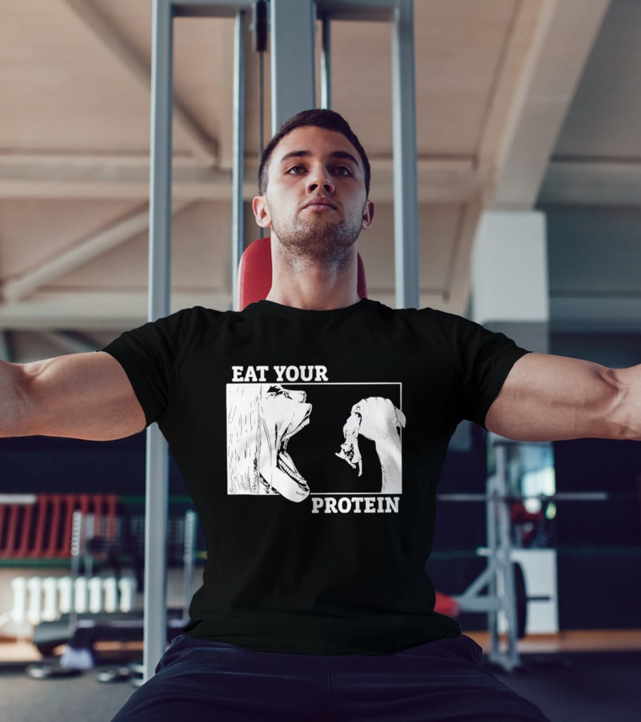 Attack On Titan Eat Your Protein Anime Eaten Scene T-Shirt