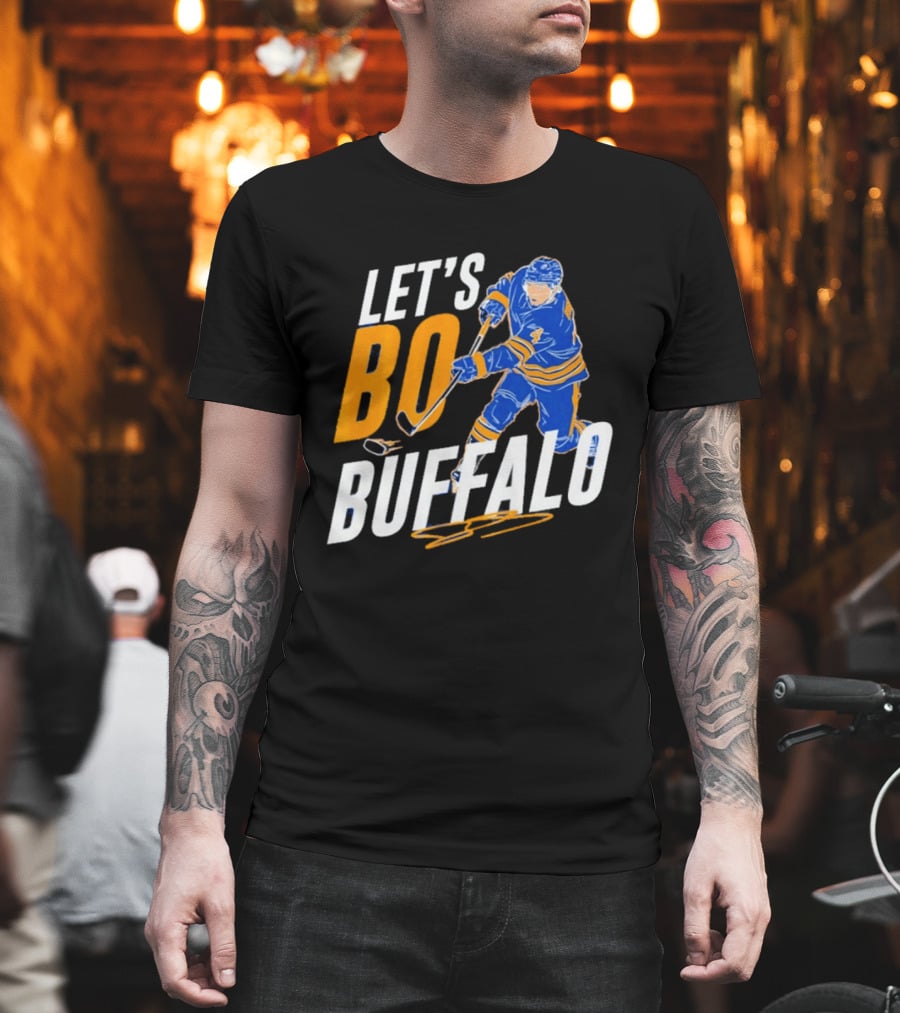 Let's Bo Buffalo Hockey Bowen Byram Buffalo Sabres T-Shirt