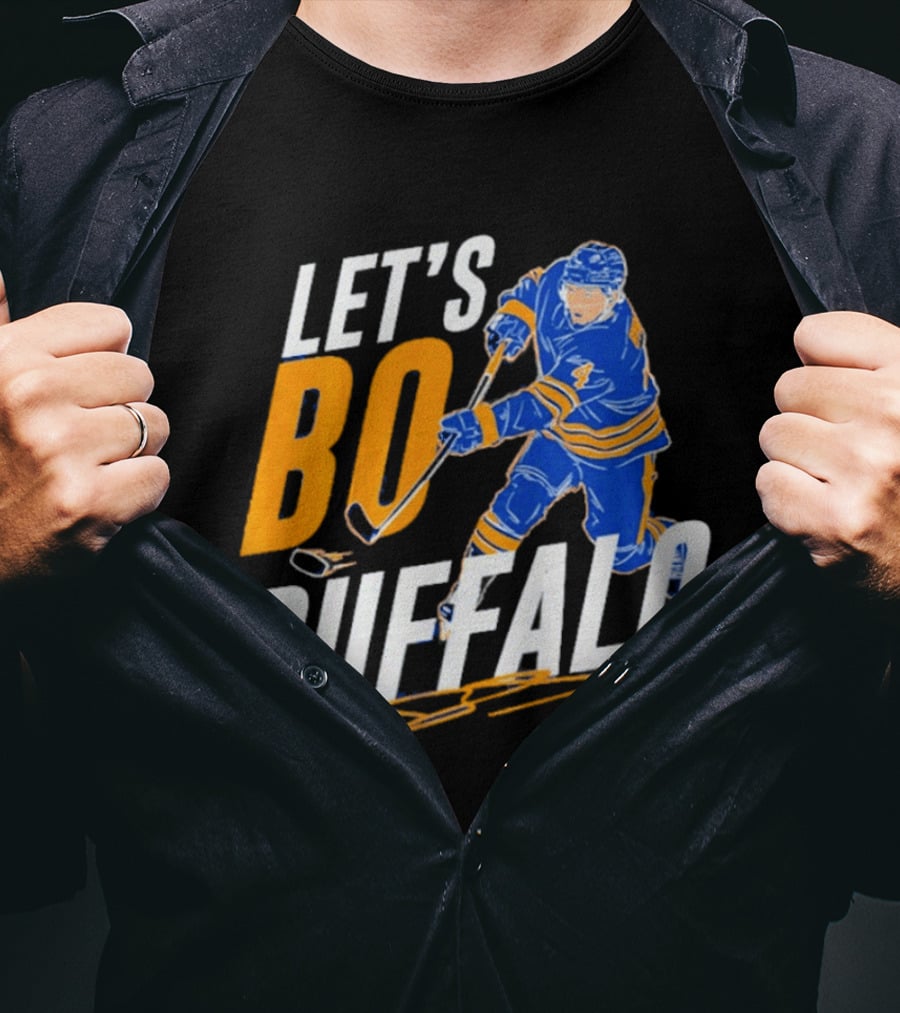 Let's Bo Buffalo Hockey Bowen Byram Buffalo Sabres T-Shirt