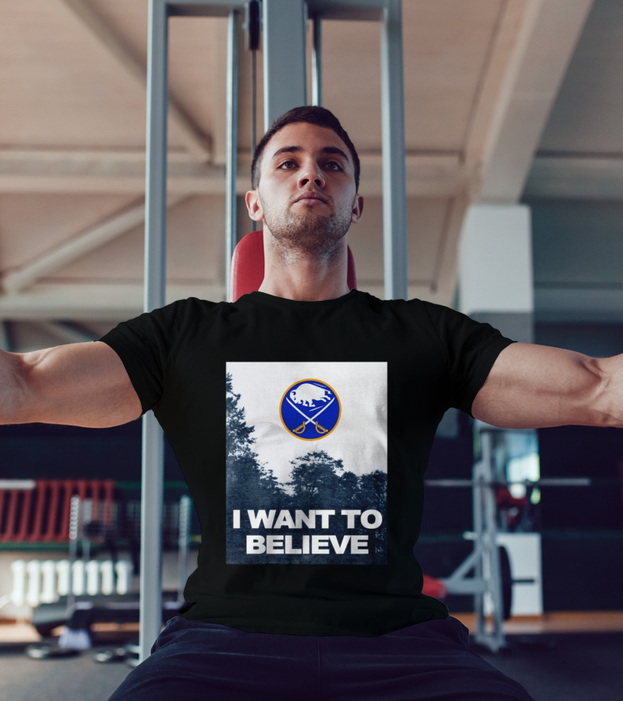 Buffalo Sabres I Want To Believe UFO Hockey T-Shirt