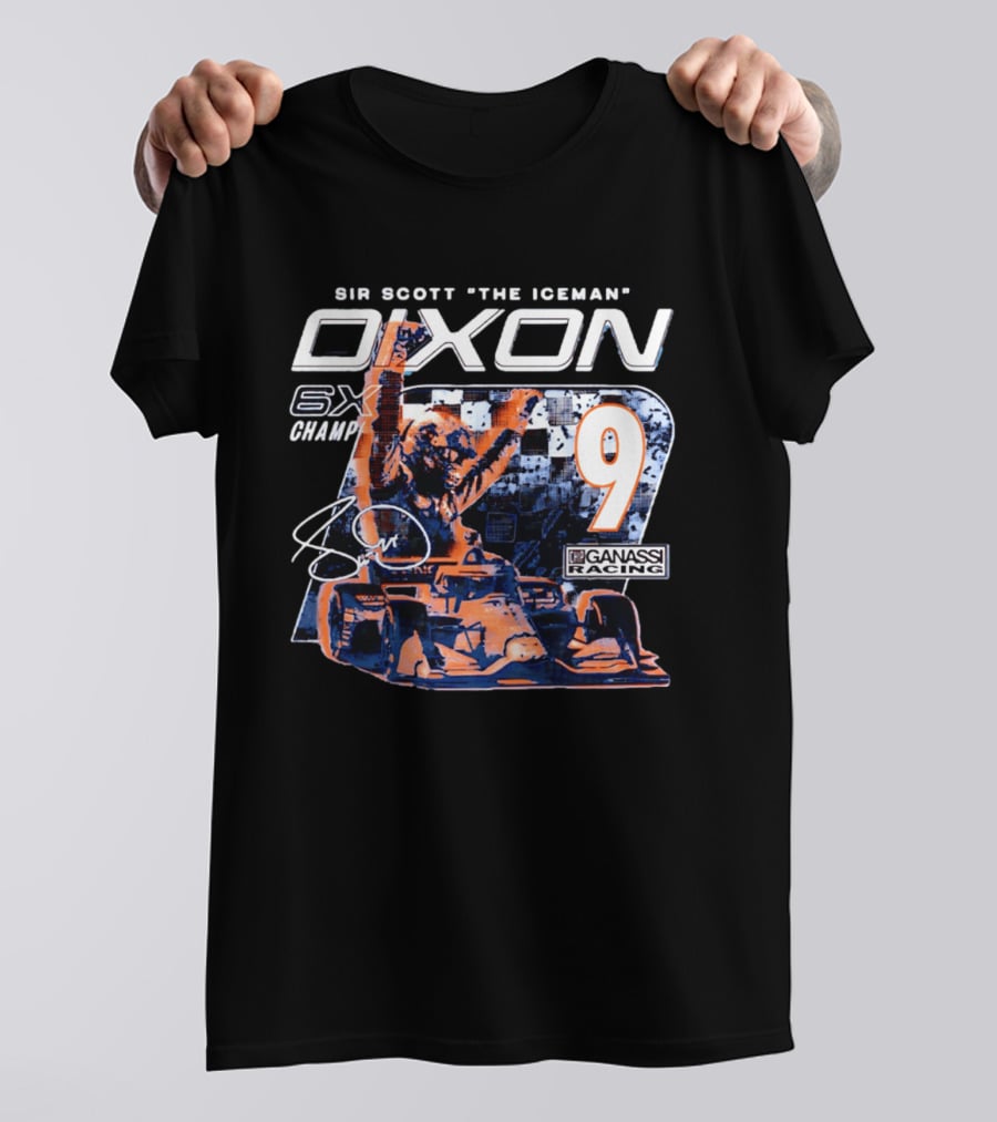 Sir Scott "the Iceman" Dixon 6x Champ 9 Ganassi Racing T-Shirt
