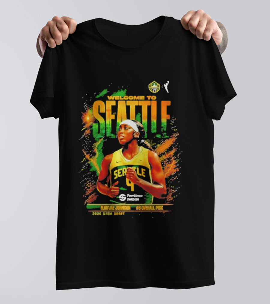 Welcome To Seattle Flau'jae Johnson WNBA Seattle Storm Rookie Season 2023 T-Shirt