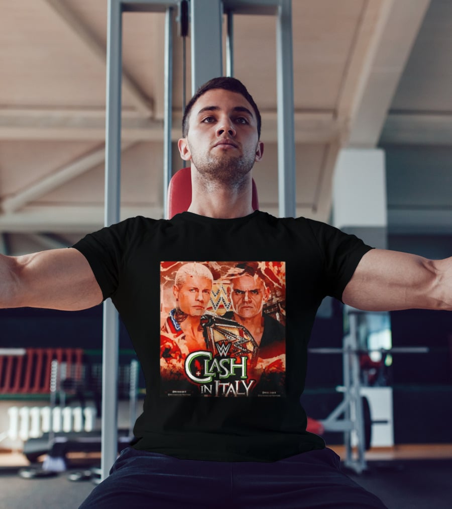 WWE Clash In Italy Cody Rhodes Vs Gunther May 31 Event T-Shirt