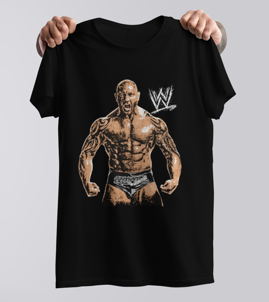 Dave Bautista WWE Superstar With Iconic Tattoo T-Shirt