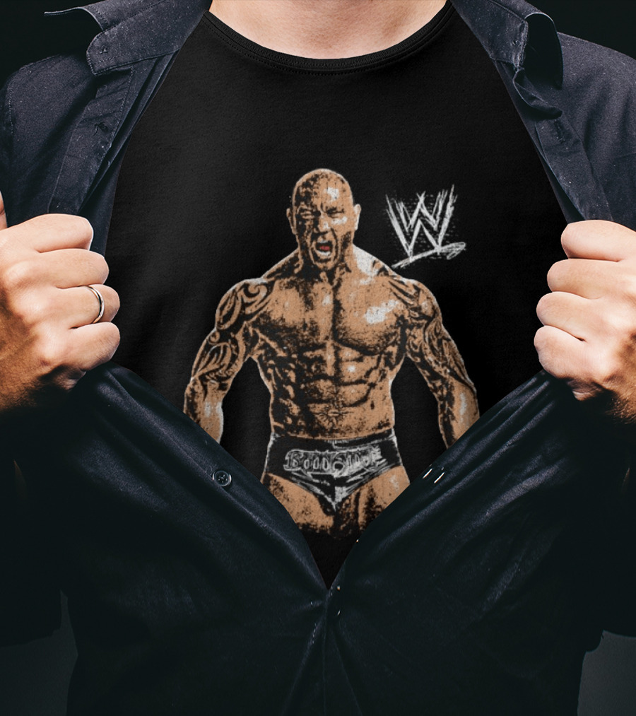 Dave Bautista WWE Superstar With Iconic Tattoo T-Shirt