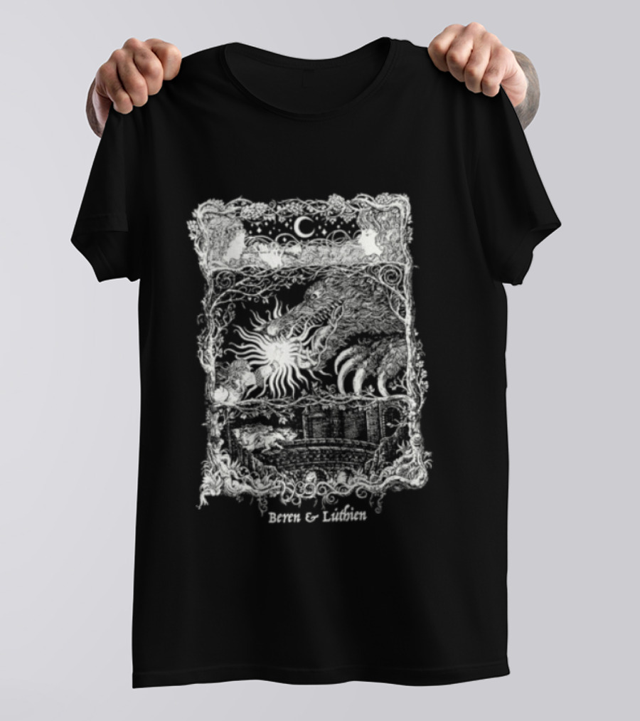 Isolation Man Beren & Luthien Comic Style Vintage Fantasy T-Shirt
