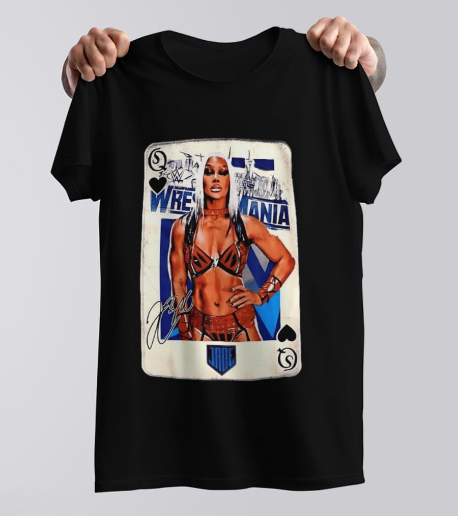 WrestleMania Jade Cargill WWE Playing Card Image T-Shirt