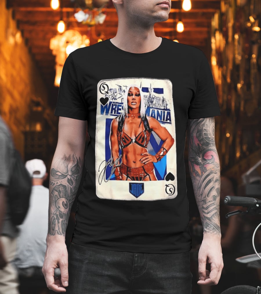 WrestleMania Jade Cargill WWE Playing Card Image T-Shirt