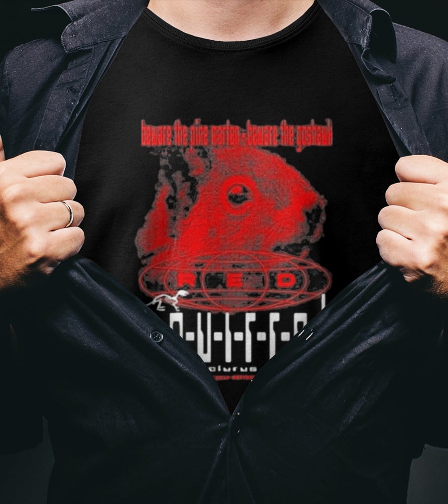Beware The Pine Marten Goshawk Red Squirrel Endemic Vertebrate T-Shirt
