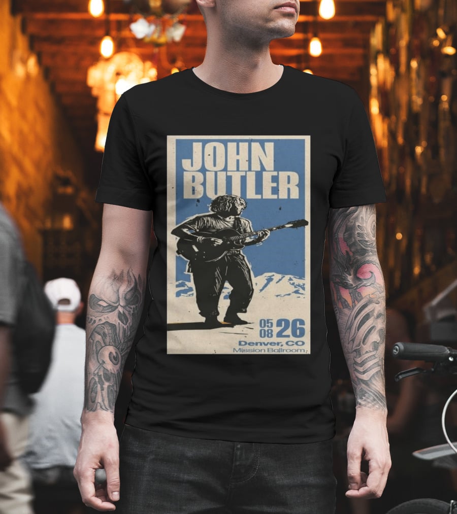 John Butler May 8 2026 Denver CO Mission Ballroom T-Shirt