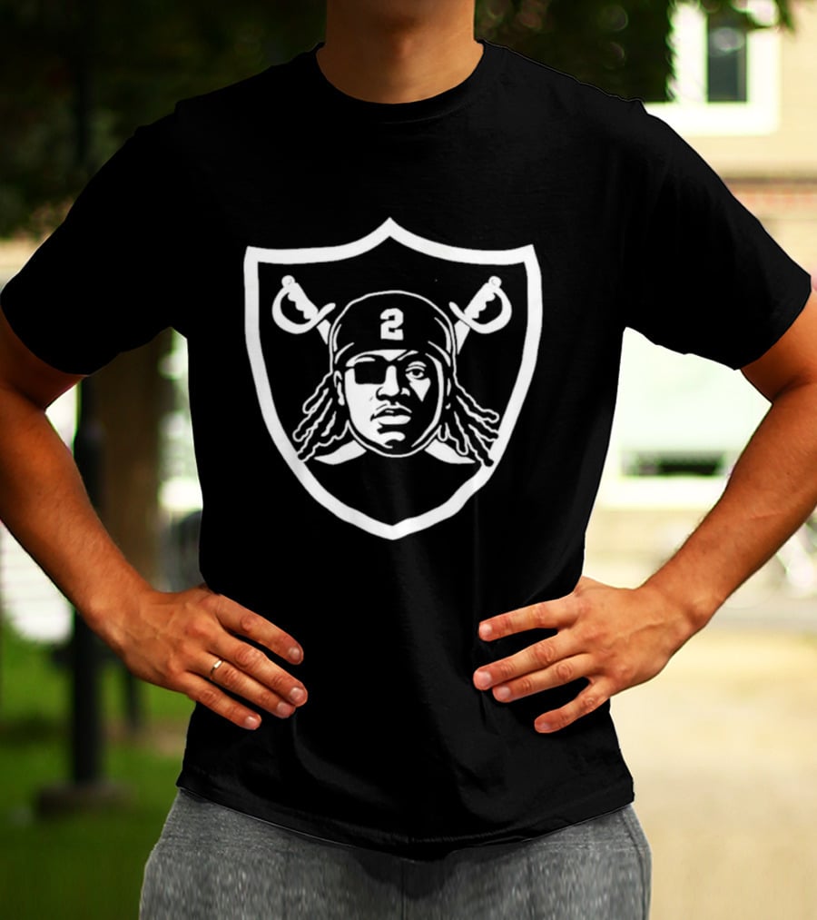 Las Vegas Football Ashton Jeanty Raiders Shield T-Shirt