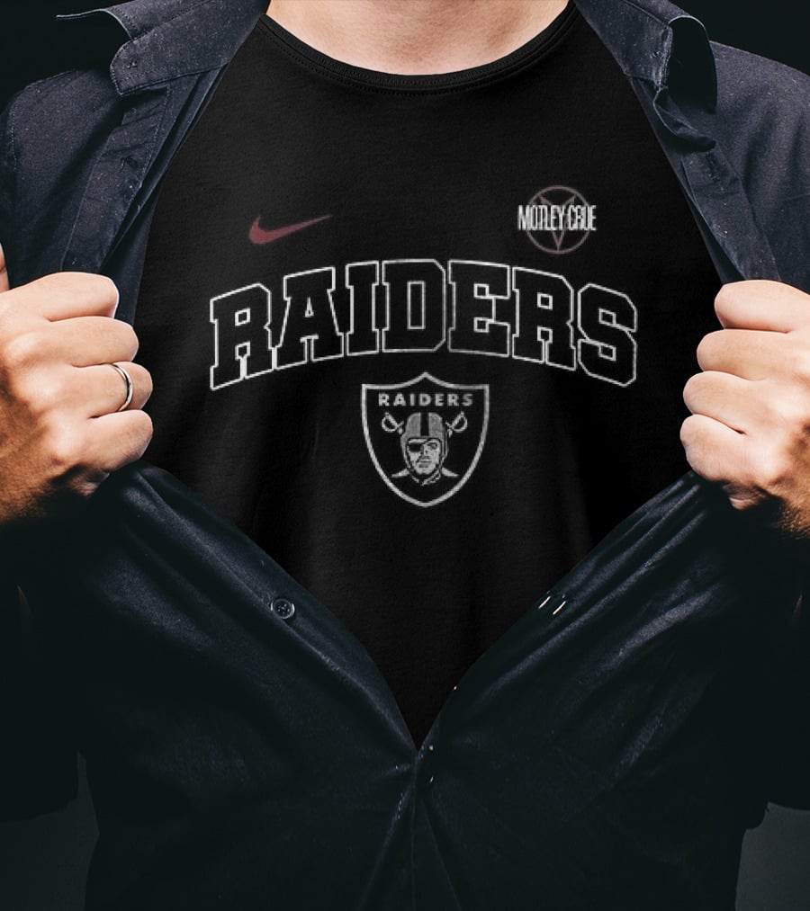 Nike Las Vegas Raiders Motley Crue Collab T-Shirt