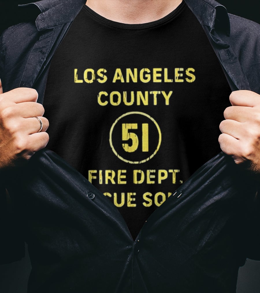 Los Angeles County Fire Dept 51 Rescue Squad T-Shirt