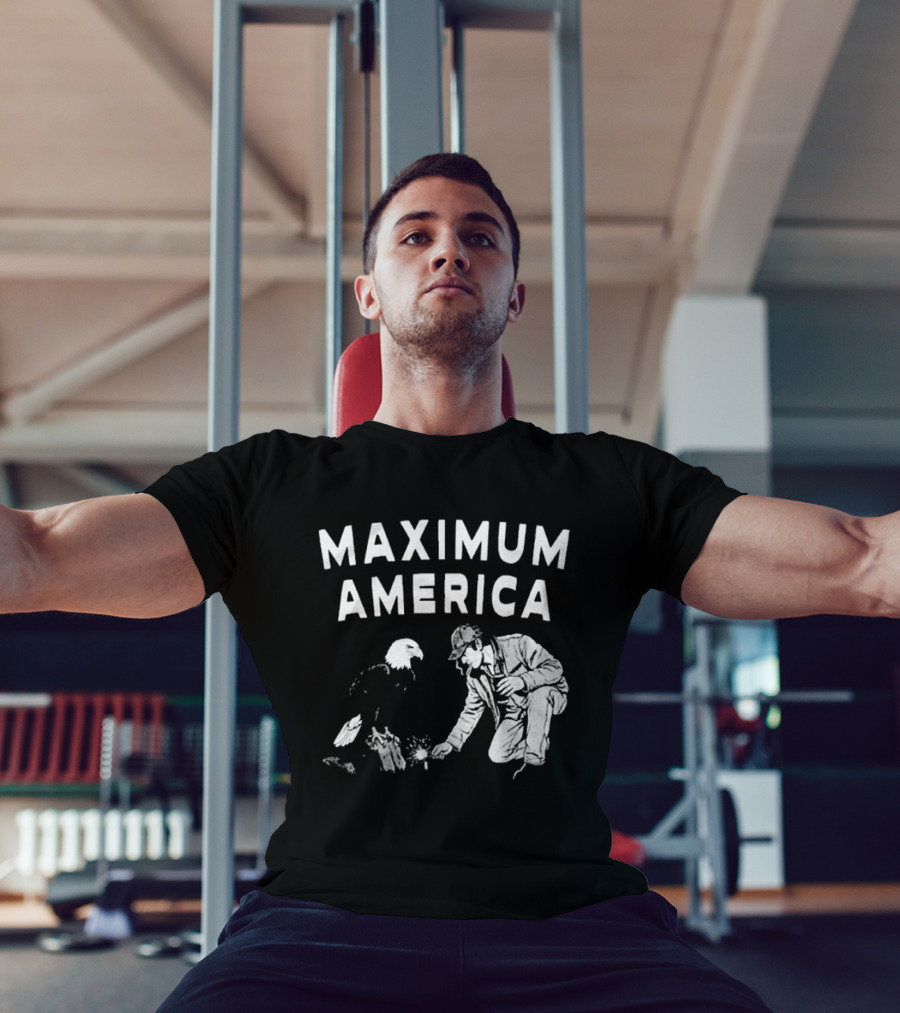 Maximum America Bald Eagle Iconic Patriotic T-Shirt