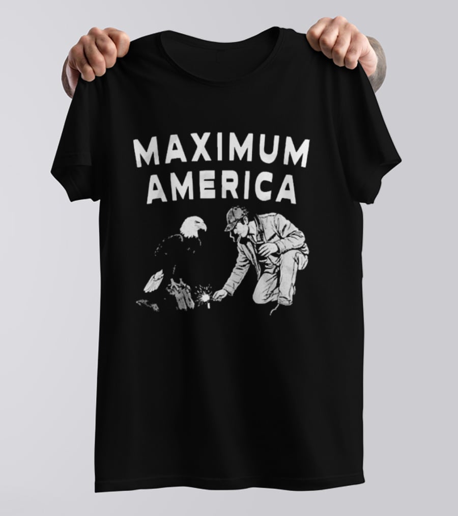 Maximum America Bald Eagle Iconic Patriotic T-Shirt