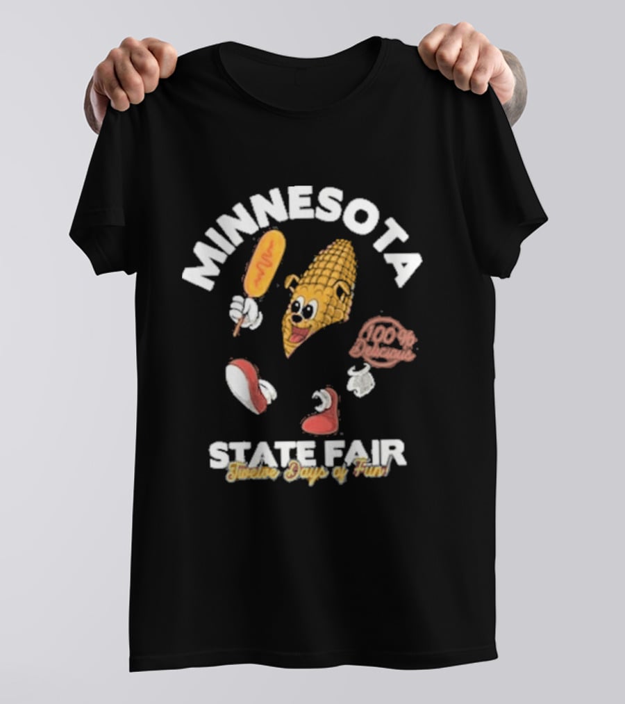 Minnesota State Fair 2026 Running Corn Dog Twelve Days Of Fun T-Shirt