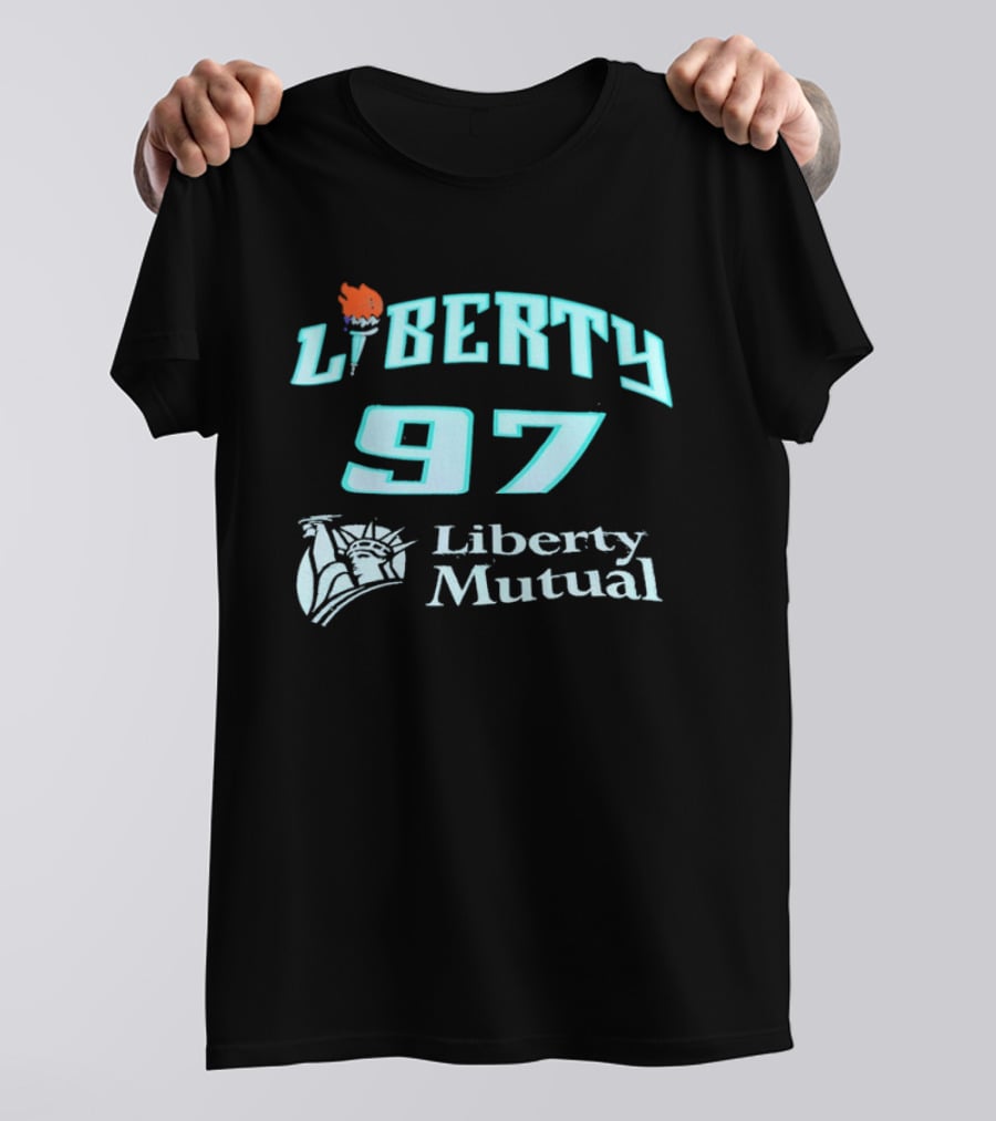 New York Liberty 97 Basketball WNBA Liberty Mutual T-Shirt