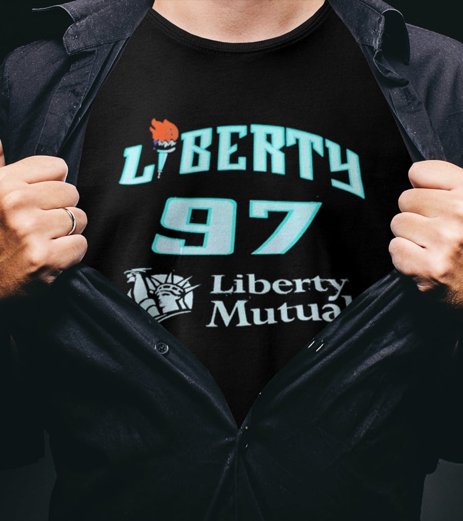 New York Liberty 97 Basketball WNBA Liberty Mutual T-Shirt