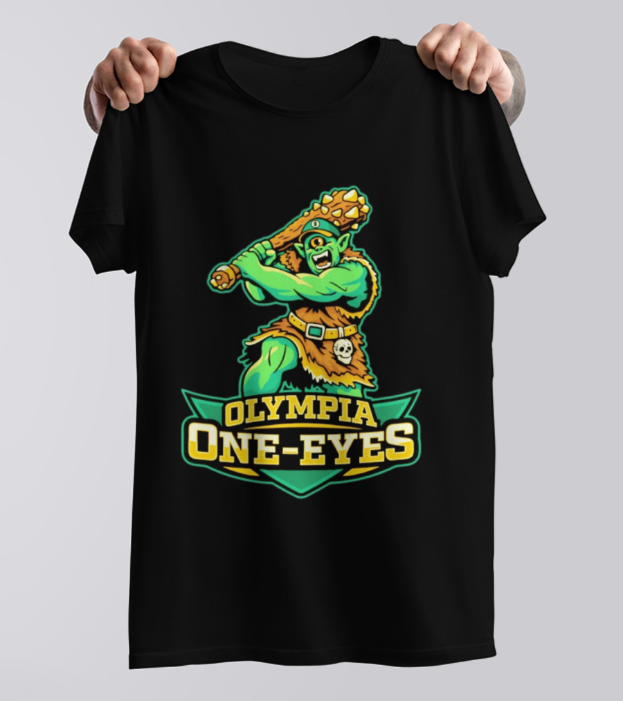 Olympia One Eyes Cyclops With Spiked Mace T-Shirt