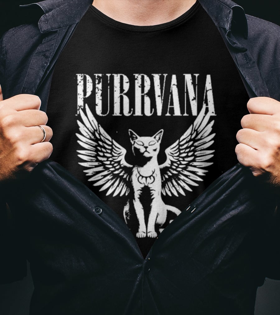 Purrvana Winged Cat T-Shirt
